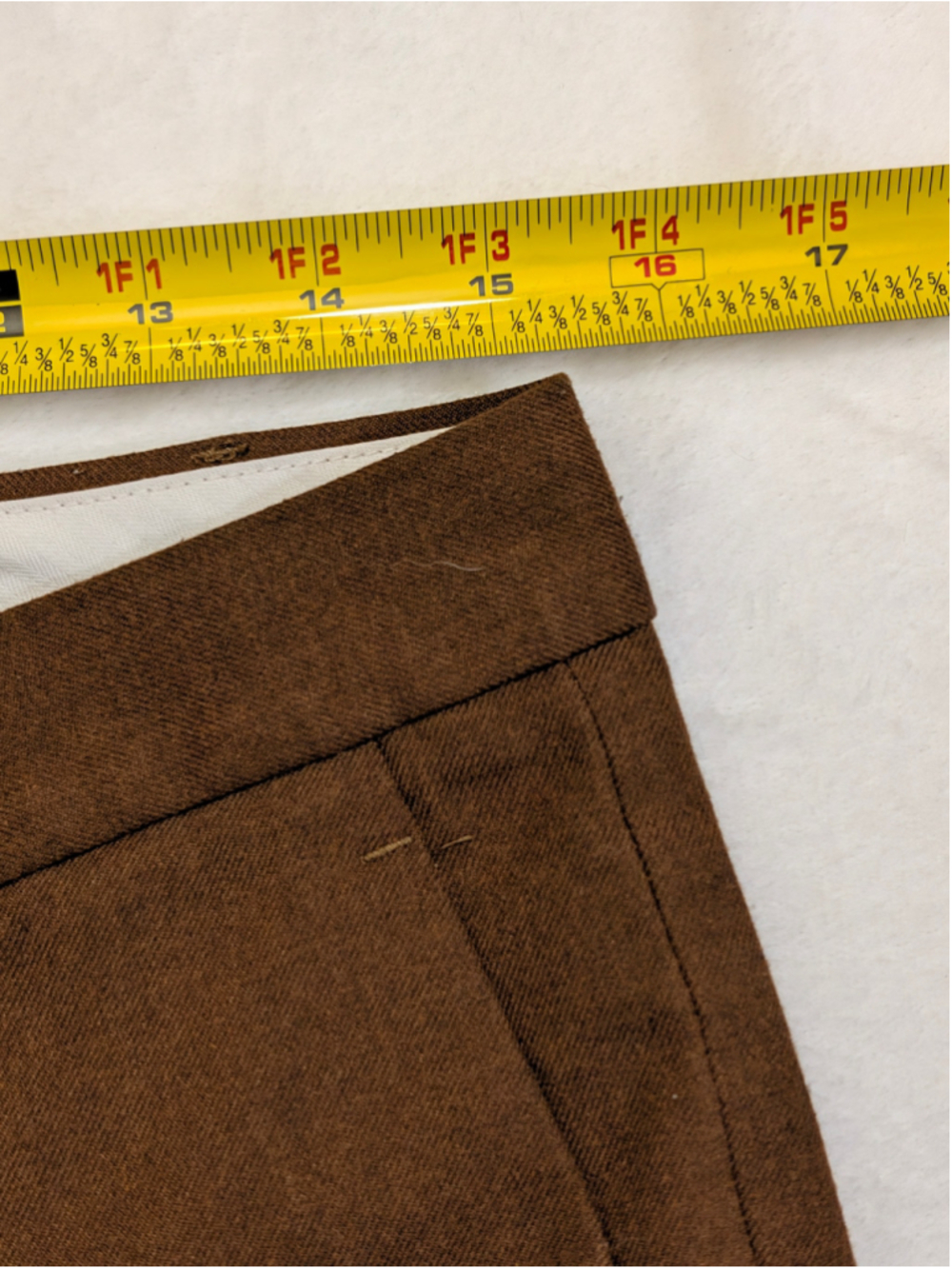 Banana Republic Hampton Fit Trousers Brown Size 6 ankle - Picture 7 of 11
